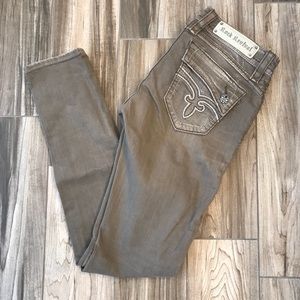 Size 28 Rock Revival Johanna skinny Grey Brown